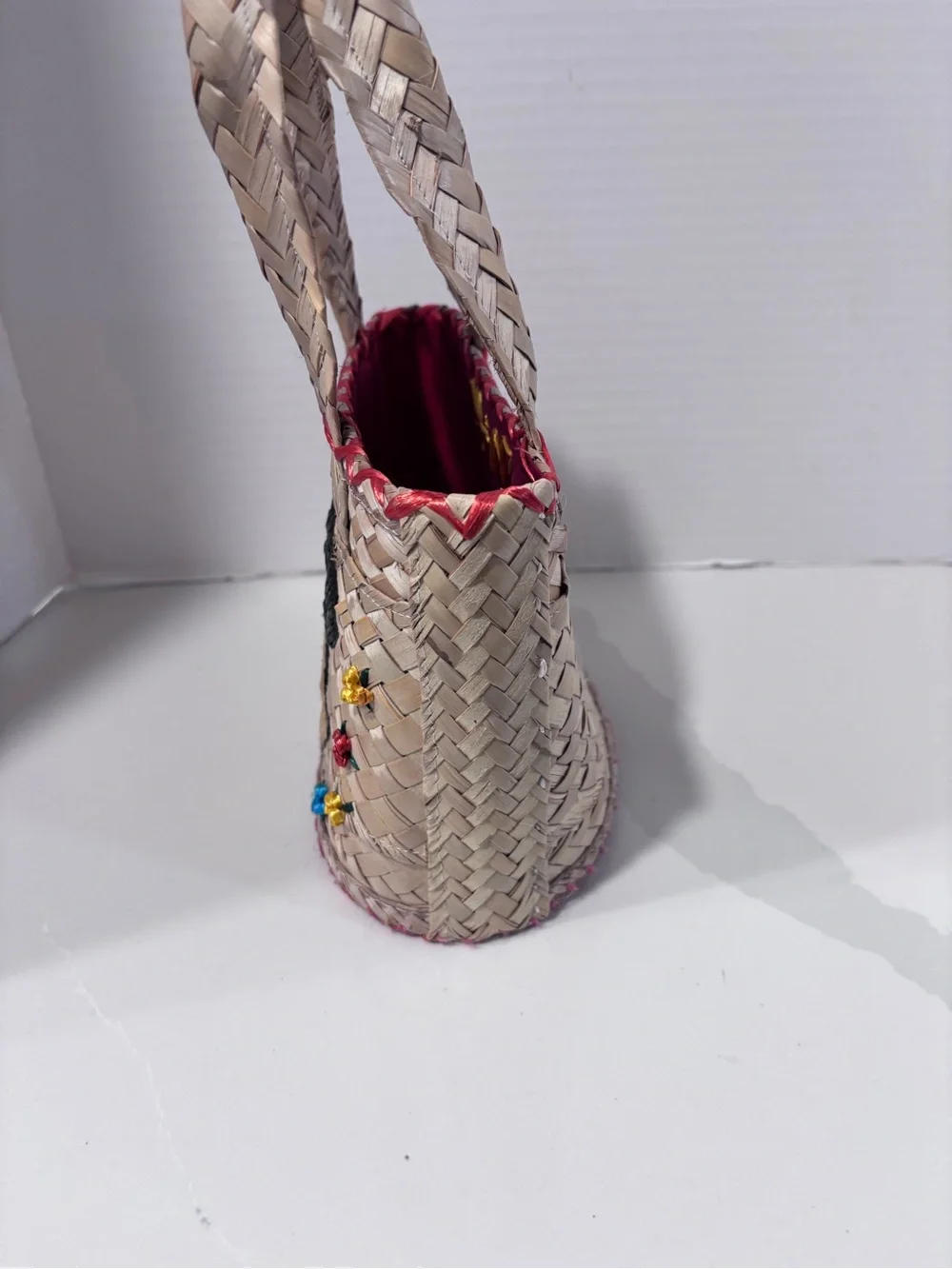 Vintage Disney Mickey Straw Tote Bag - Bahamas
